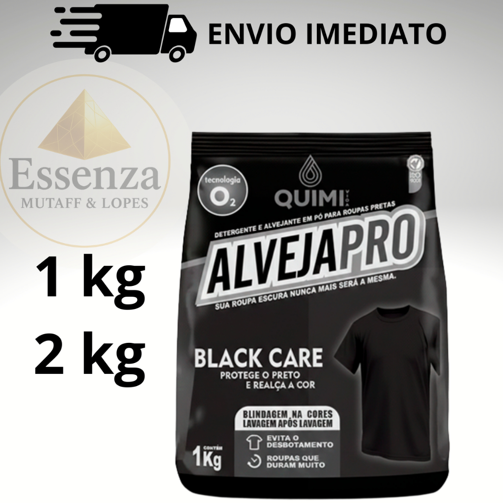 PERCARBONATO de Sódio ROUPA PRETA E ESCURA AlvejaPro Black  1kg / 2 kg - remove manchas e renova o tecido - QUIMIVIDA