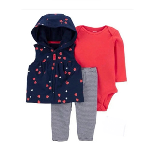 Conjunto carters 3 peças menina- original em Oferta na Shopee