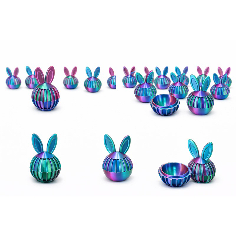 Mini Ovo Páscoa Decorativo Coelho Porta Objetos Lembrancinha Infantil Reutilizável