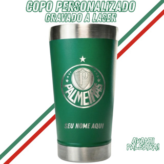 Copo Do Palmeiras Personalizado Térmico C/ Tampa E Abridor 475ml em Oferta na Shopee
