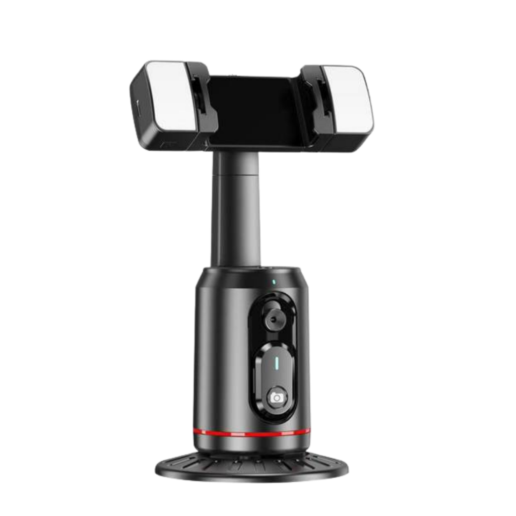 Suporte Celular Gimbal Rastreador Facial 360 Led Preto