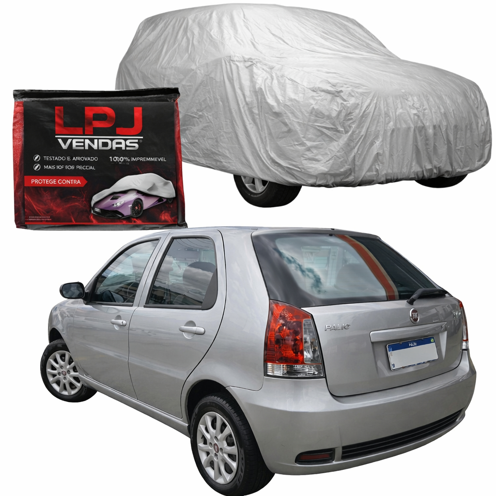Capa De Cobrir Carro FIAT PALIO Forrada Proteção Automotiva 100% Impermeável Resistente Sol e Chuva