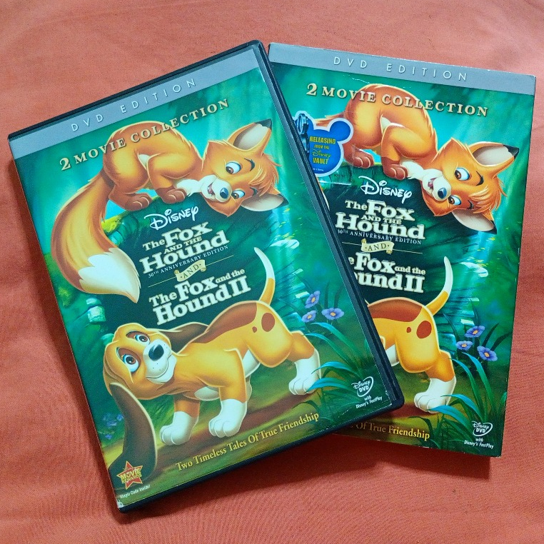 DVD duplo importado The Fox And The Hound 1 e 2 (O Cão e a Raposa 1 e 2) Região 1 USADO