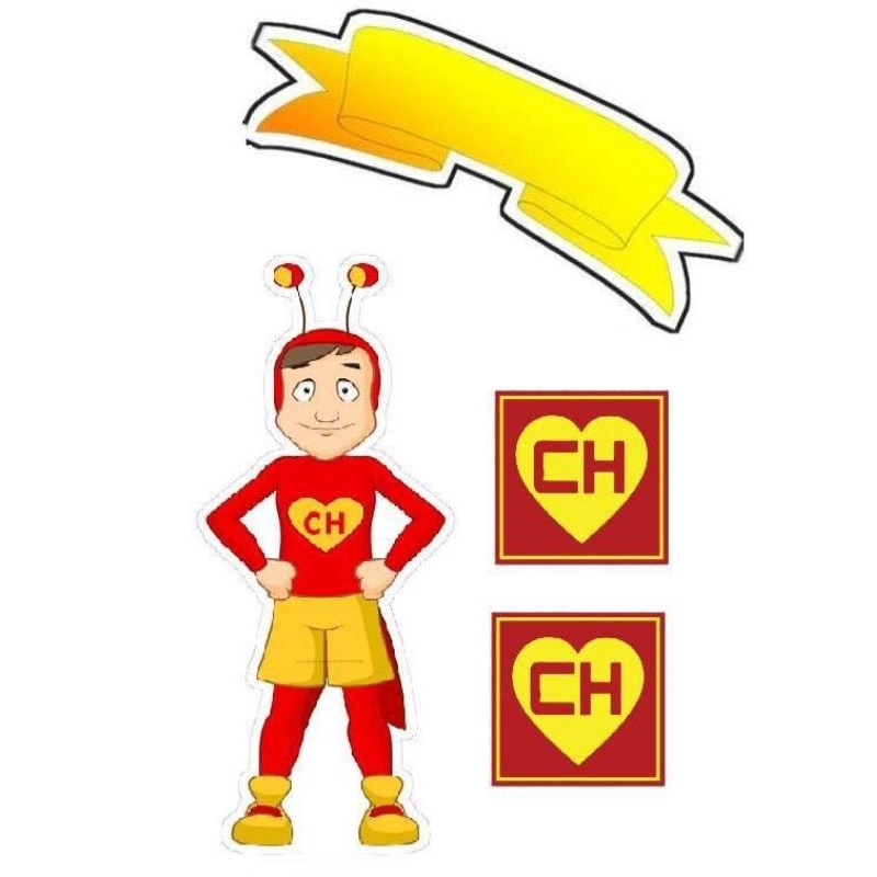 Topo Topper de Bolo Chapolim Colorado Chaves Personalizado Nome Idade 2