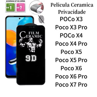 Película 9D Ceramica Privacidade Anti Spy Para Xiaomi Redmi Poco X3 Pro X4 Pro X5 Pro X6 Pro X7 Pro em Oferta na Shopee
