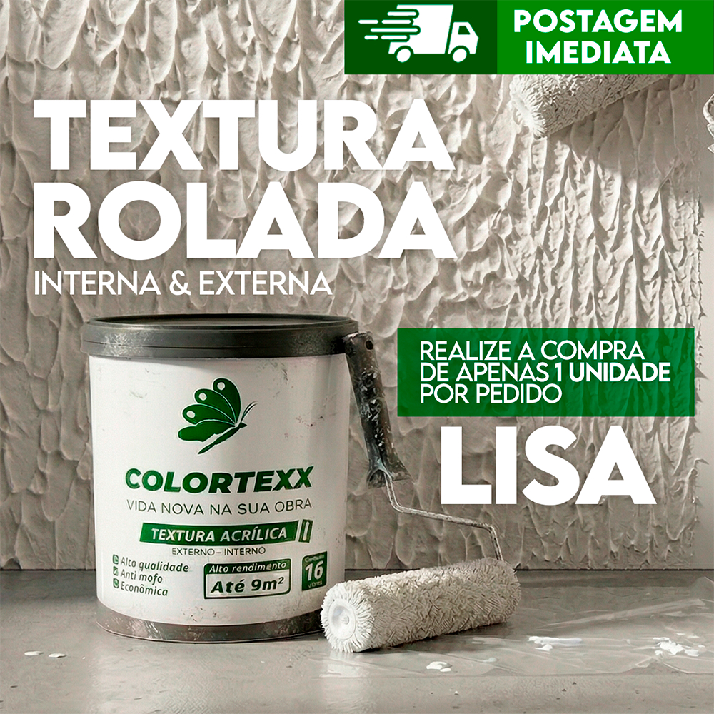Textura Lisa Colortexx 21kg Interno & externo Revestimento parede Acabamento Rústica Tintexx Branco