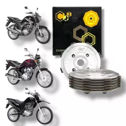 EMBREAGEM COMPLETA TITAN 150 04-15/FAN 125 09-13/FAN 150/BROS 150 06 - CX3