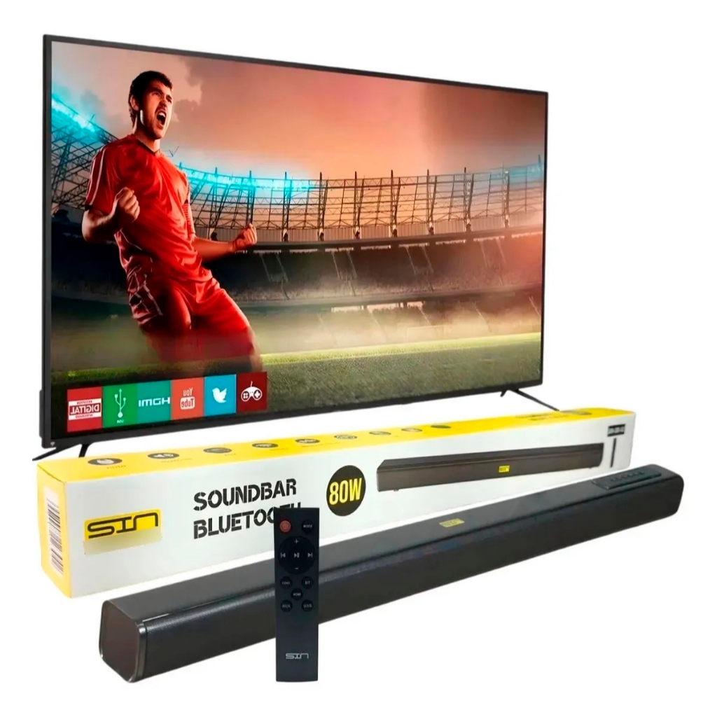 Caixa De Som Bluetooth Soundbar Home Theater Para Smart Tv HDMI RCA e P2 Bleutooth Pronta Entrega em Oferta na Shopee