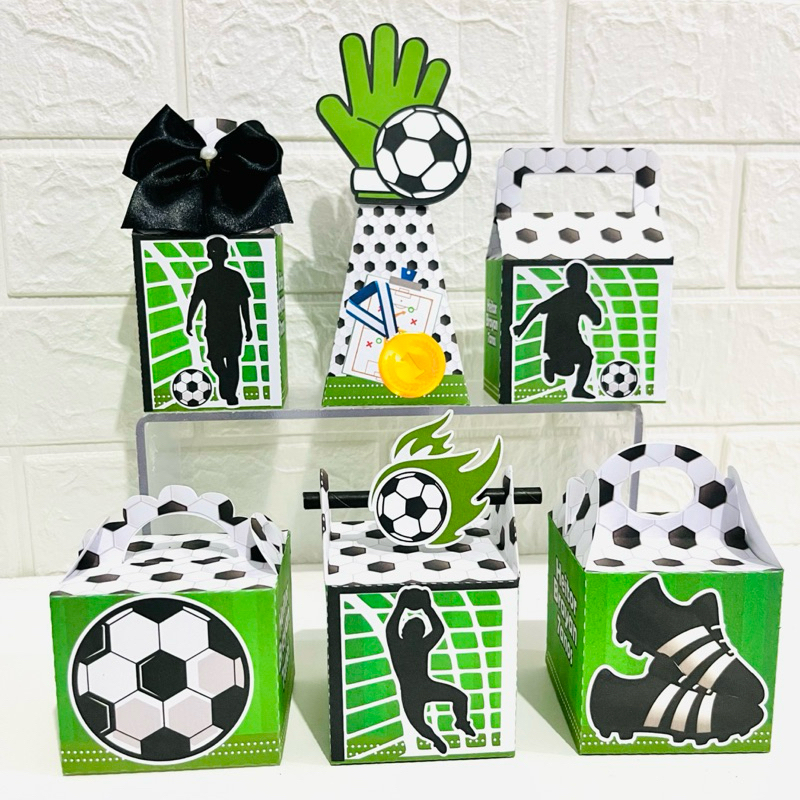 Kit Festa Futebol | Goleiro Caixinhas Personalizadas | Lembrancinhas Infantil 12 20 30 40 50 Caixas