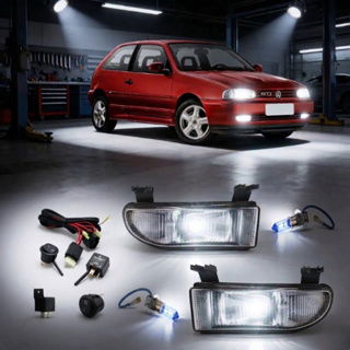 Kit Par Farol auxiliar Milha Neblina  Gol, Parati e Saveiro Bola G2 - 1995 1996 1997 1998 1999 em Oferta na Shopee