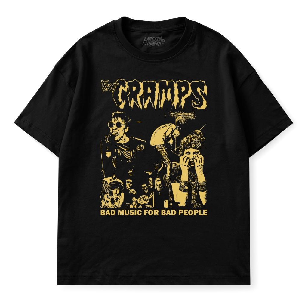 Camiseta Banda The Cramps Estilo Punk Anos 70 Vintage Retro Underground