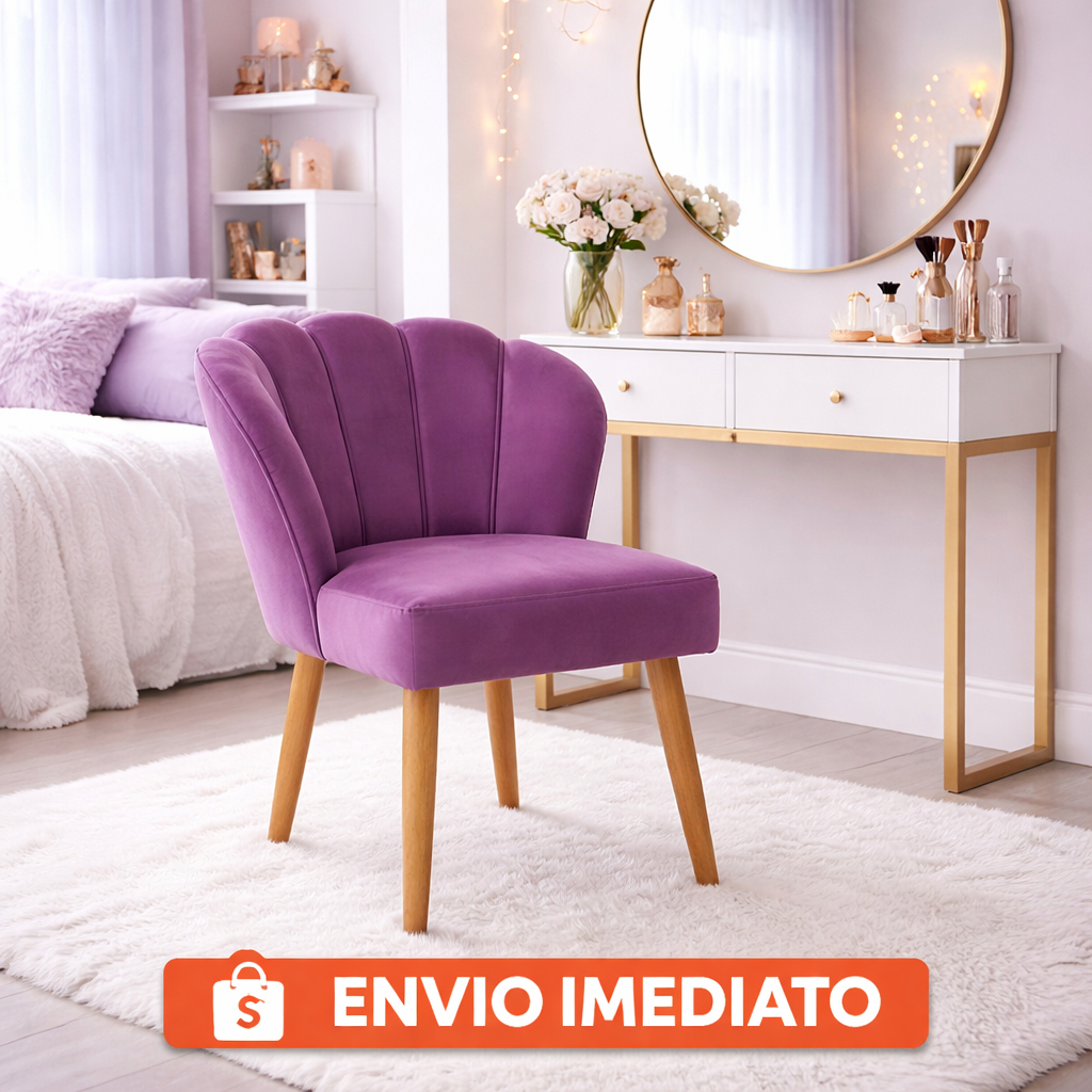 Envio Imediato - Poltrona Cadeira Pétala para Manicure Salão de Beleza Veludo