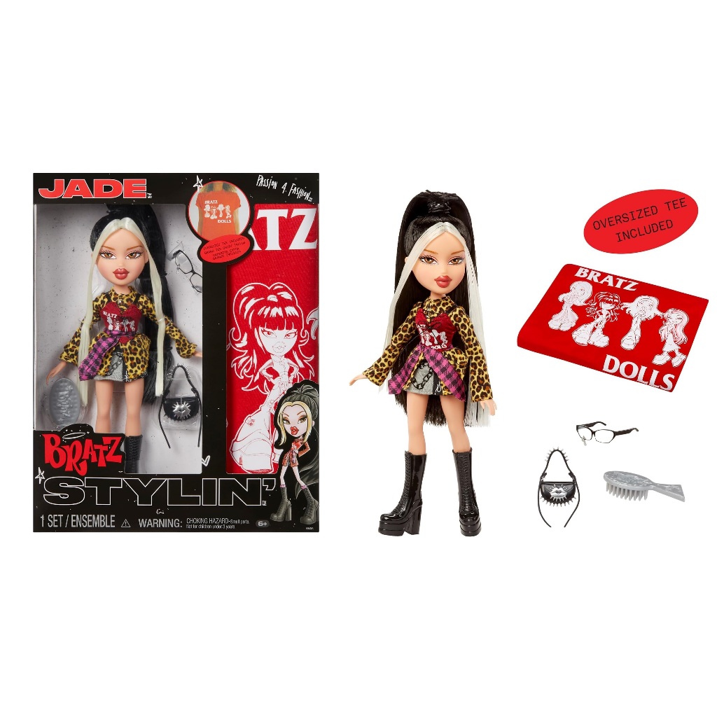 Boneca Bratz Stylin Sasha /Jade Fashion Com Camiseta Para Você