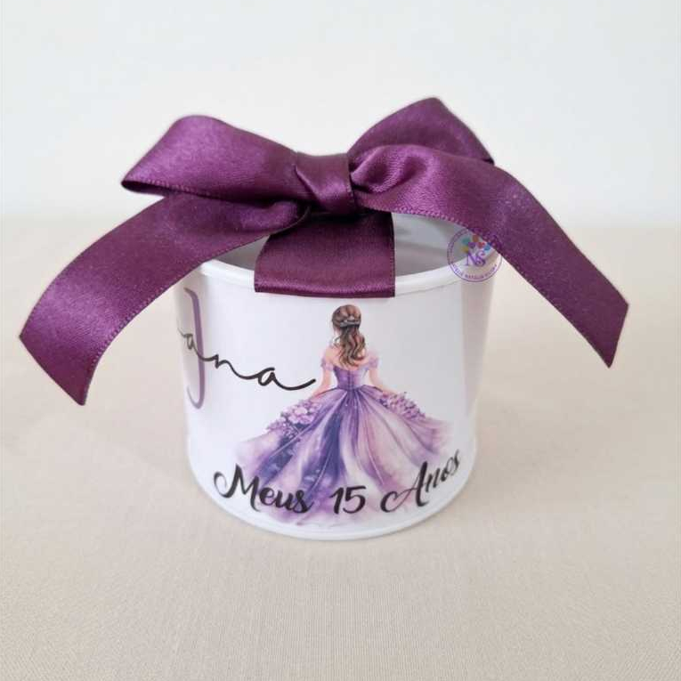 KIT MINI TUBOLATAS PERSONALIZADAS 5X6 - 15 ANOS LILÁS  /LEMBRANCINHAS/ANIVERSÁRIO / FESTA / DEBUTANTE