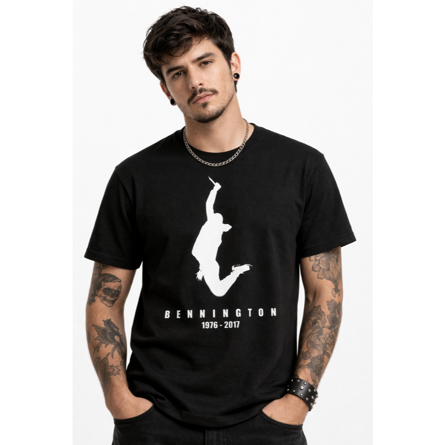 Camiseta Algodão Unissex e Baby Look - Linkin Park Chester Bennington Rock Banda Unissex Baby Look Algodão Estampada