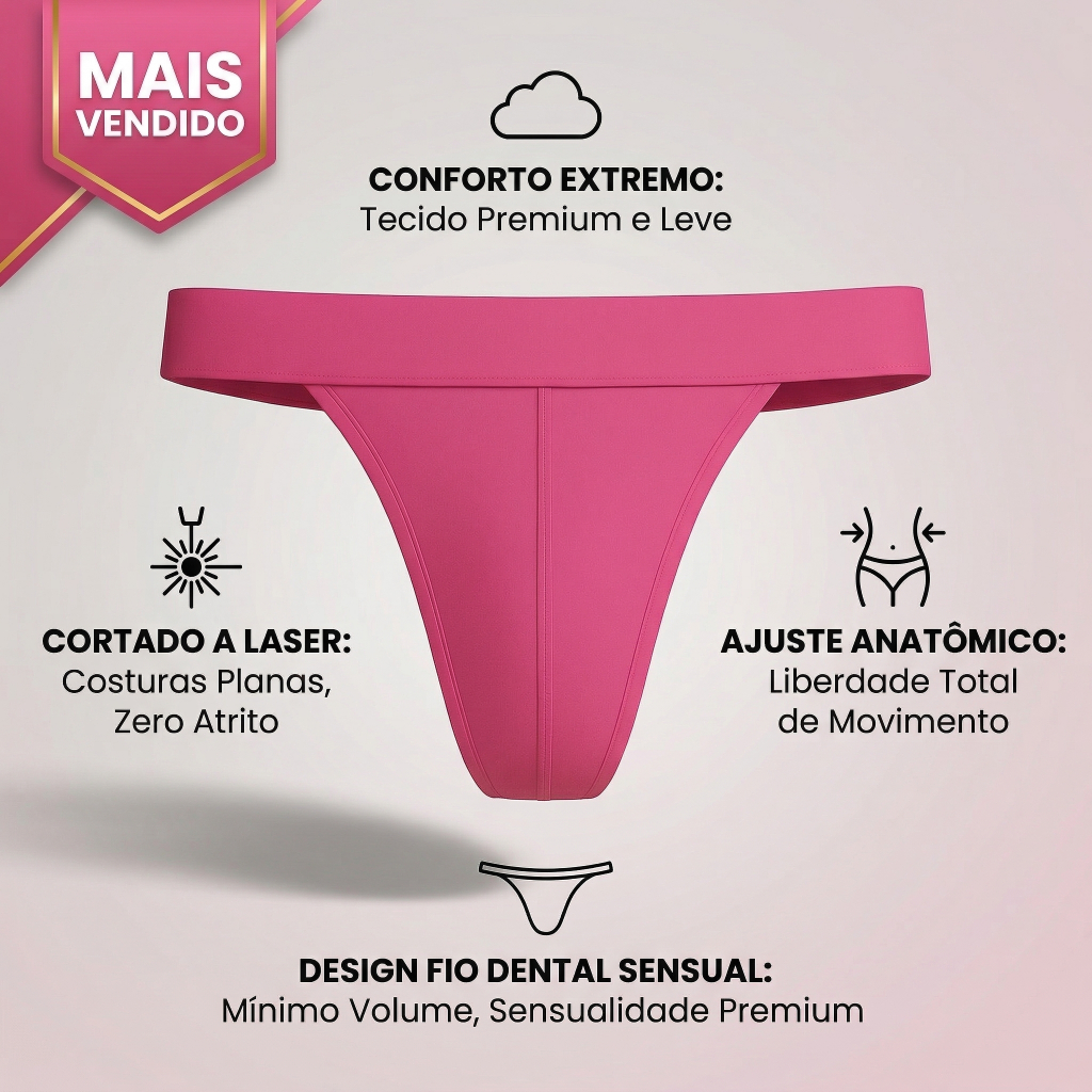 Cueca Fio Dental Masculina Sensual Microfibra Premium Confortável Pronta Entrega
