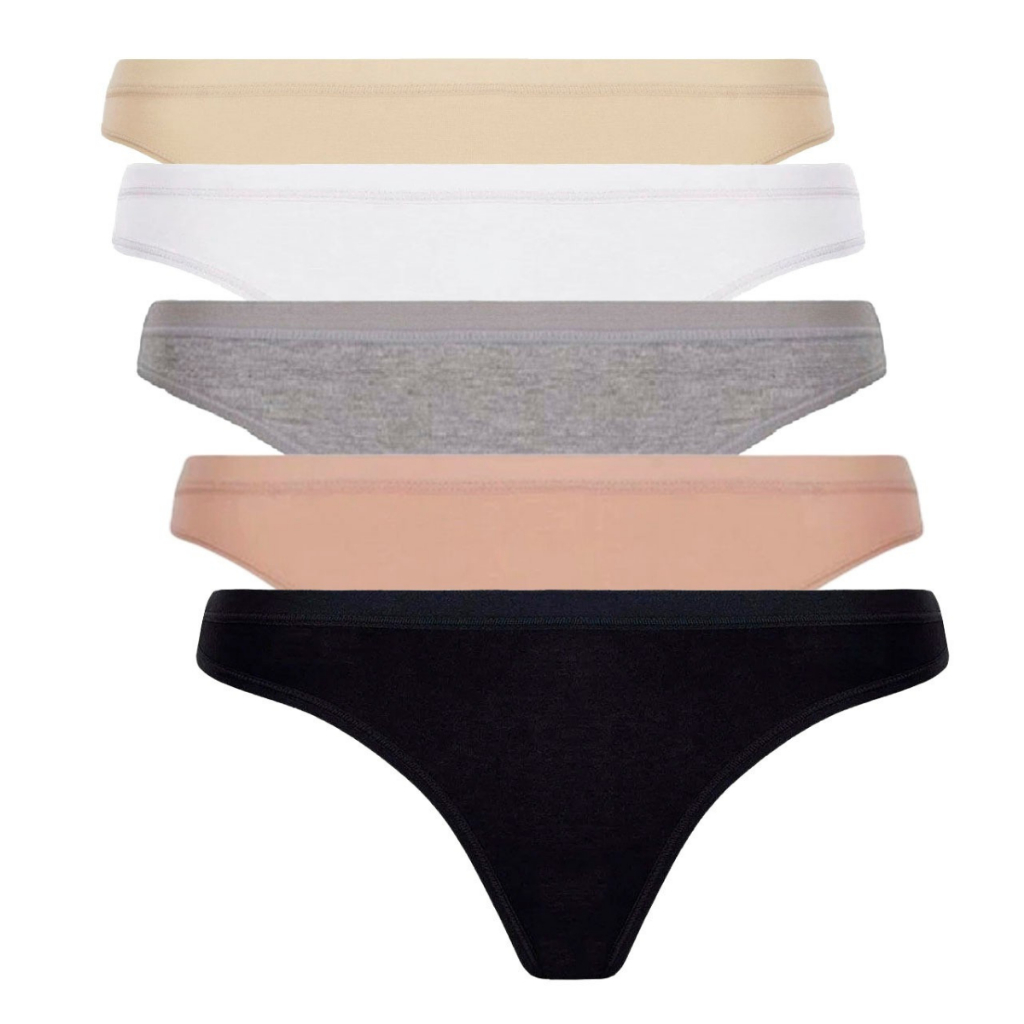 Kit 5 Calcinha Tanga Clássica Algodão Loba Lupo 40354-001 em Oferta na Shopee