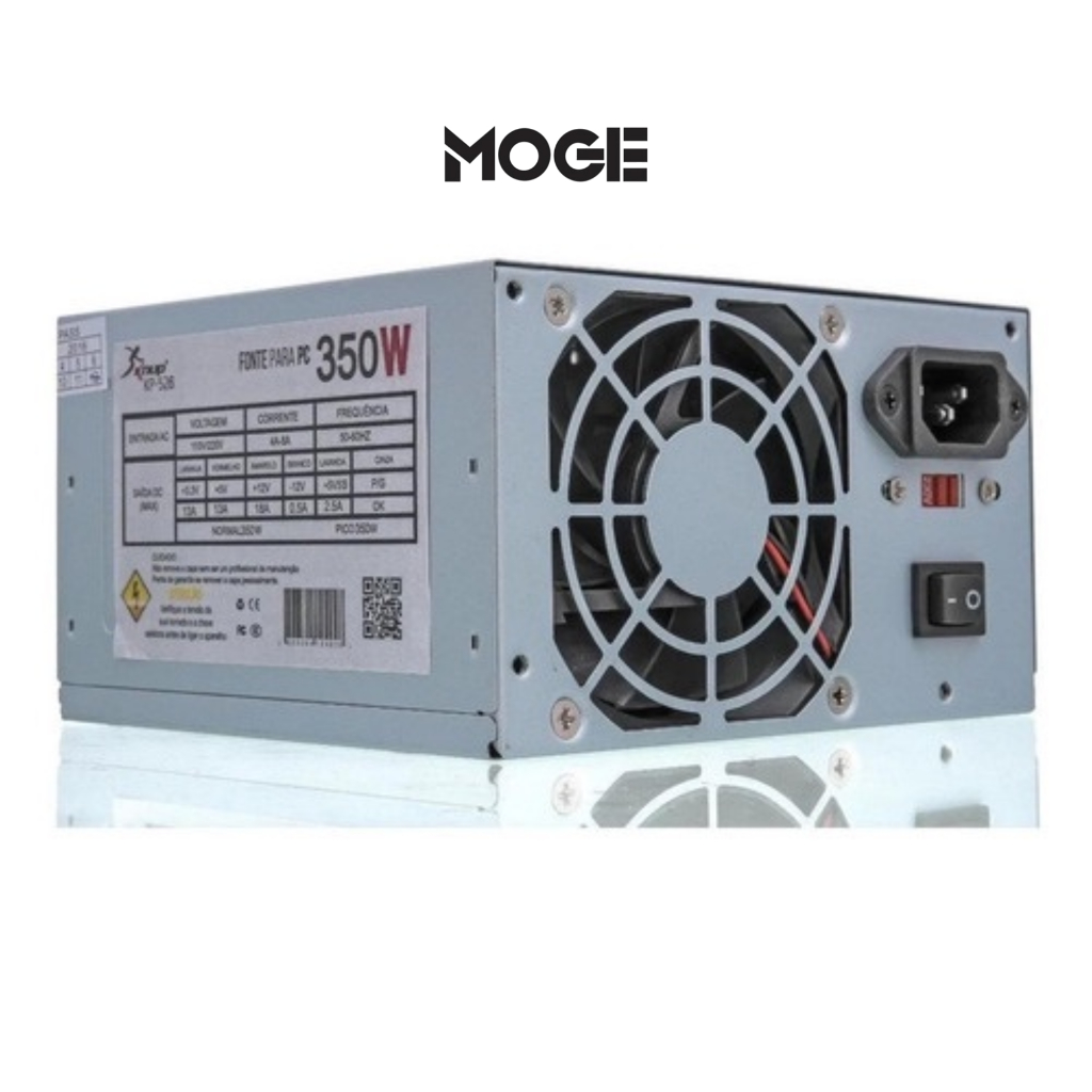 Fonte de Alimentação ATX 350W Bivolt | Knup KP-526