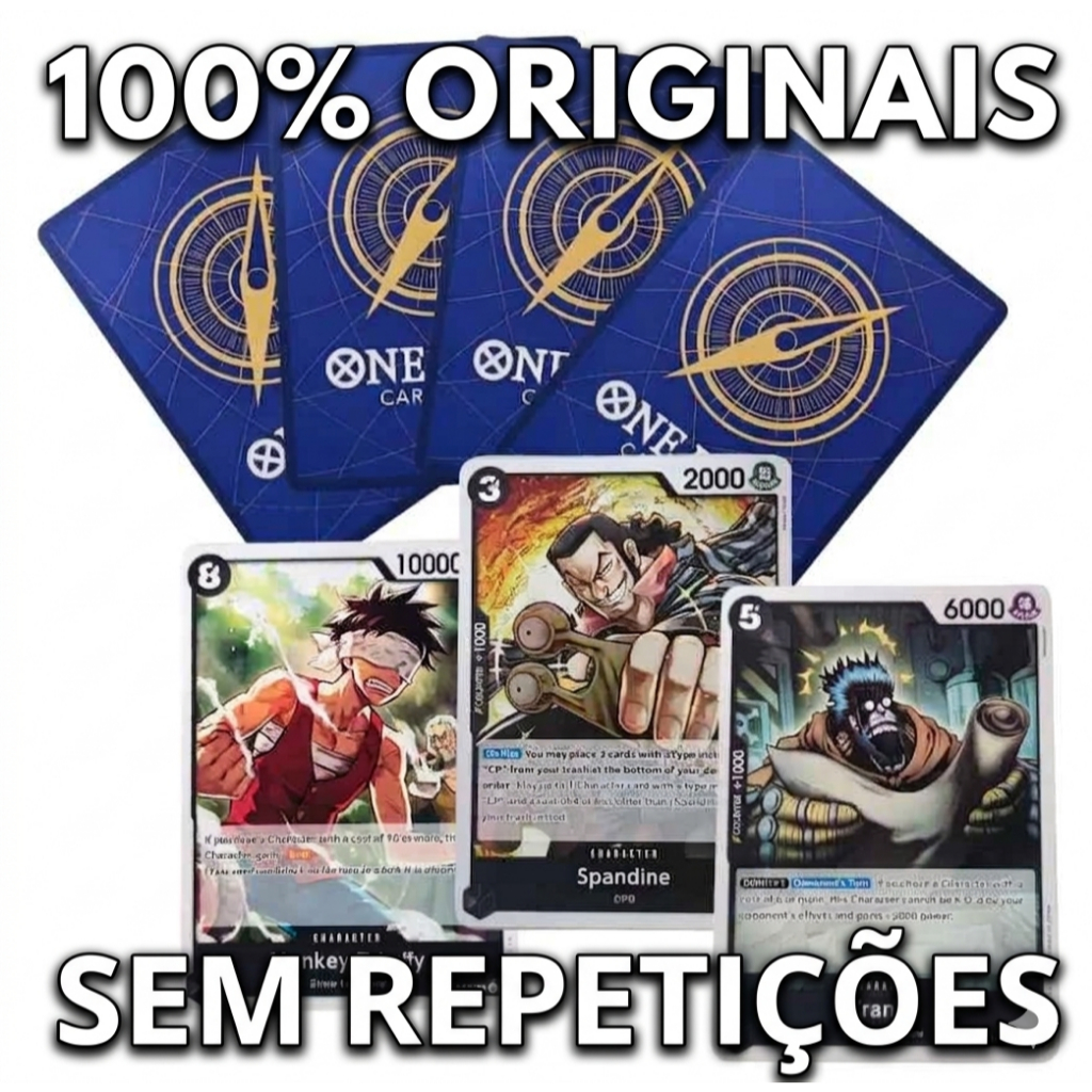 One Piece Lote de 15 a 100 cartas, Originais Bandai !
