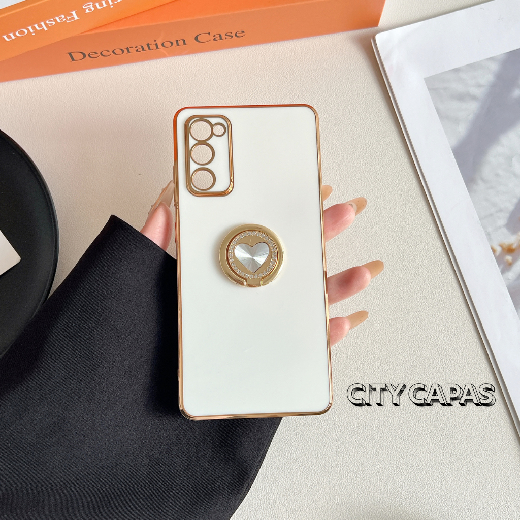 City Capas – Capinha Samsung A57 A37 A17 A07 A56 A36 A26 A16 A06 M56 M36 M16 M53 M33 M23 M12 Anel Coração