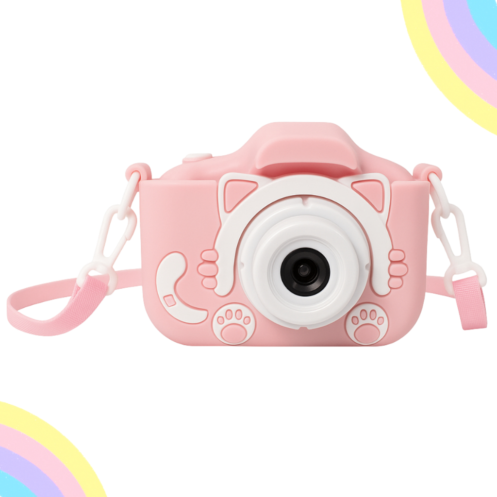 Câmera Infantil Máquina Fotográfica Filmadora Jogos Vídeos Criança