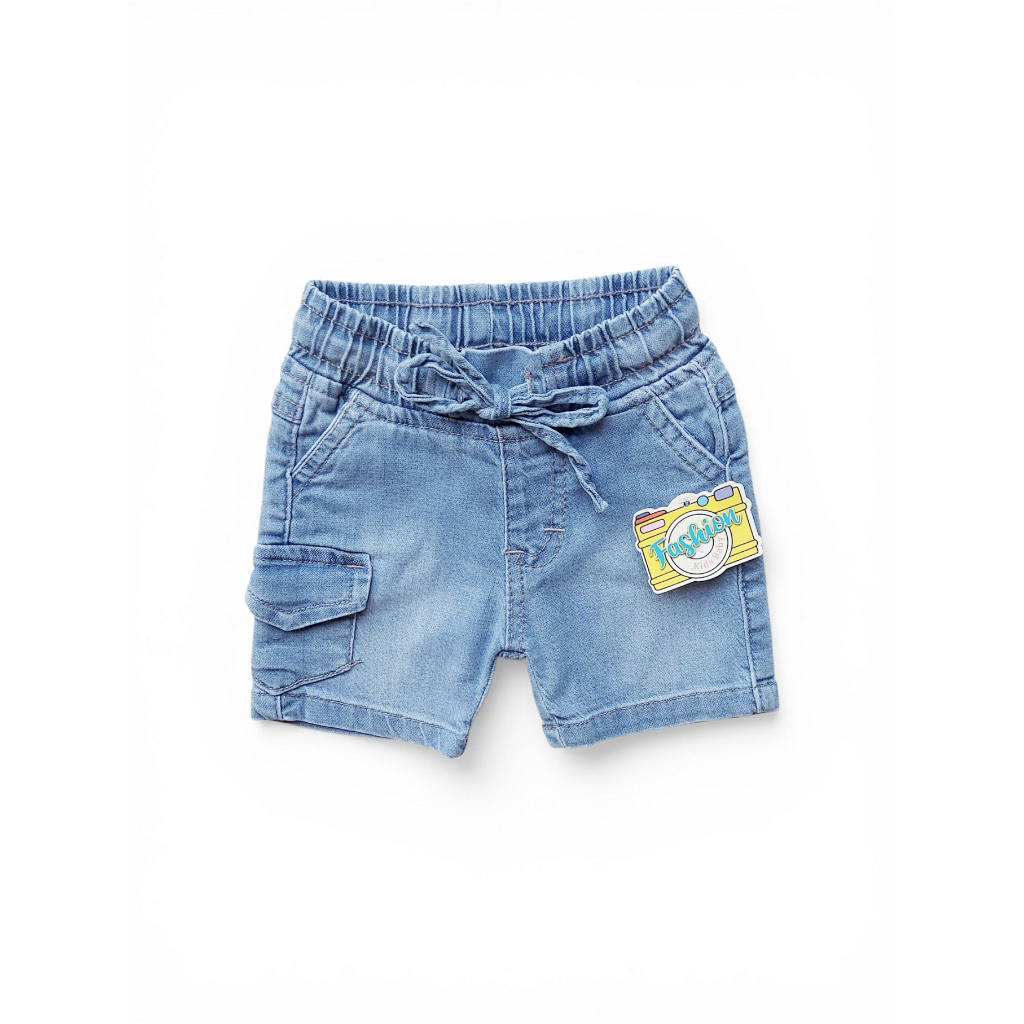 Roupa Infantil Bermuda Short Shortinho com Elástico Confortável Bebê Menino