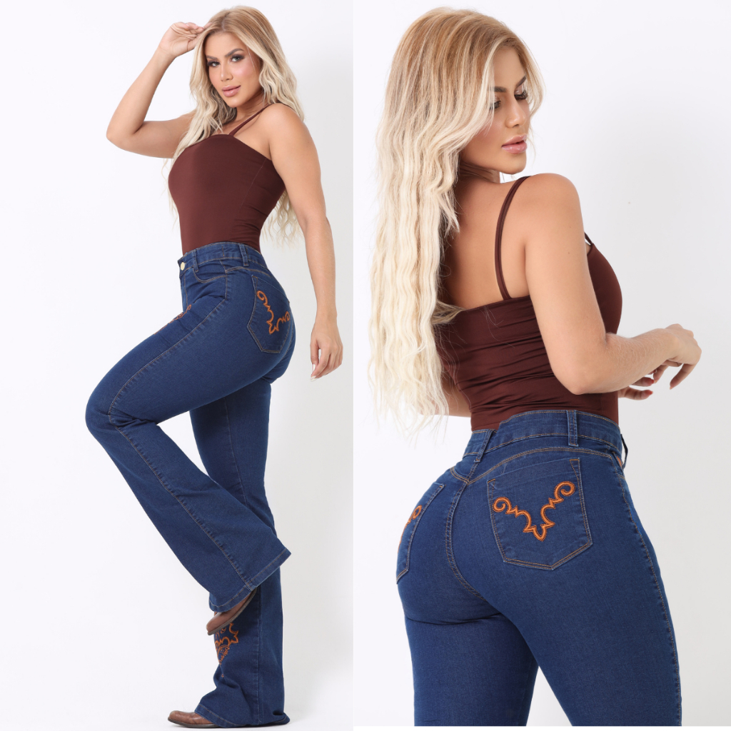 Calça Feminina FLER Rodeio Estilo COUNTRY Sertanejo Texana