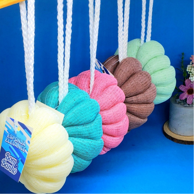 Esponja Elegance de Banho, Esfoliante Forma de Abóbora, Espuma De Banheiro