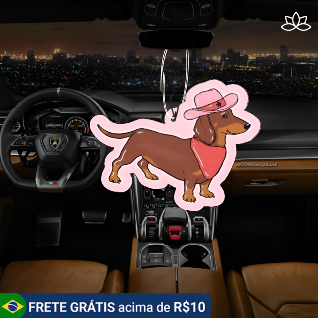 15 Aromatizantes Automotivo Cachorro Salsicha Feminino – Cheirinho Doce Suave, Design Fofo e Elegante - SMELL Premium