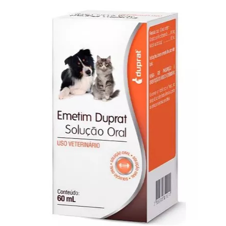 EMETIM ORAL SOLUCAO ORAL 60 ML - DUPRAT USO VET