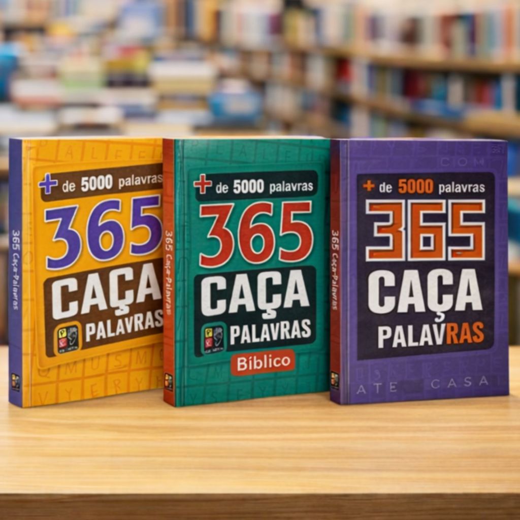 Kit 365 Caça Palavras  | 3 Livros | + de 15 mil Palavras em Oferta na Shopee