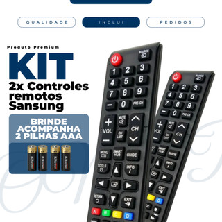 Kit Controle Sansung Smart TV Compatível Samsung Smart TV Pronto P/ Uso