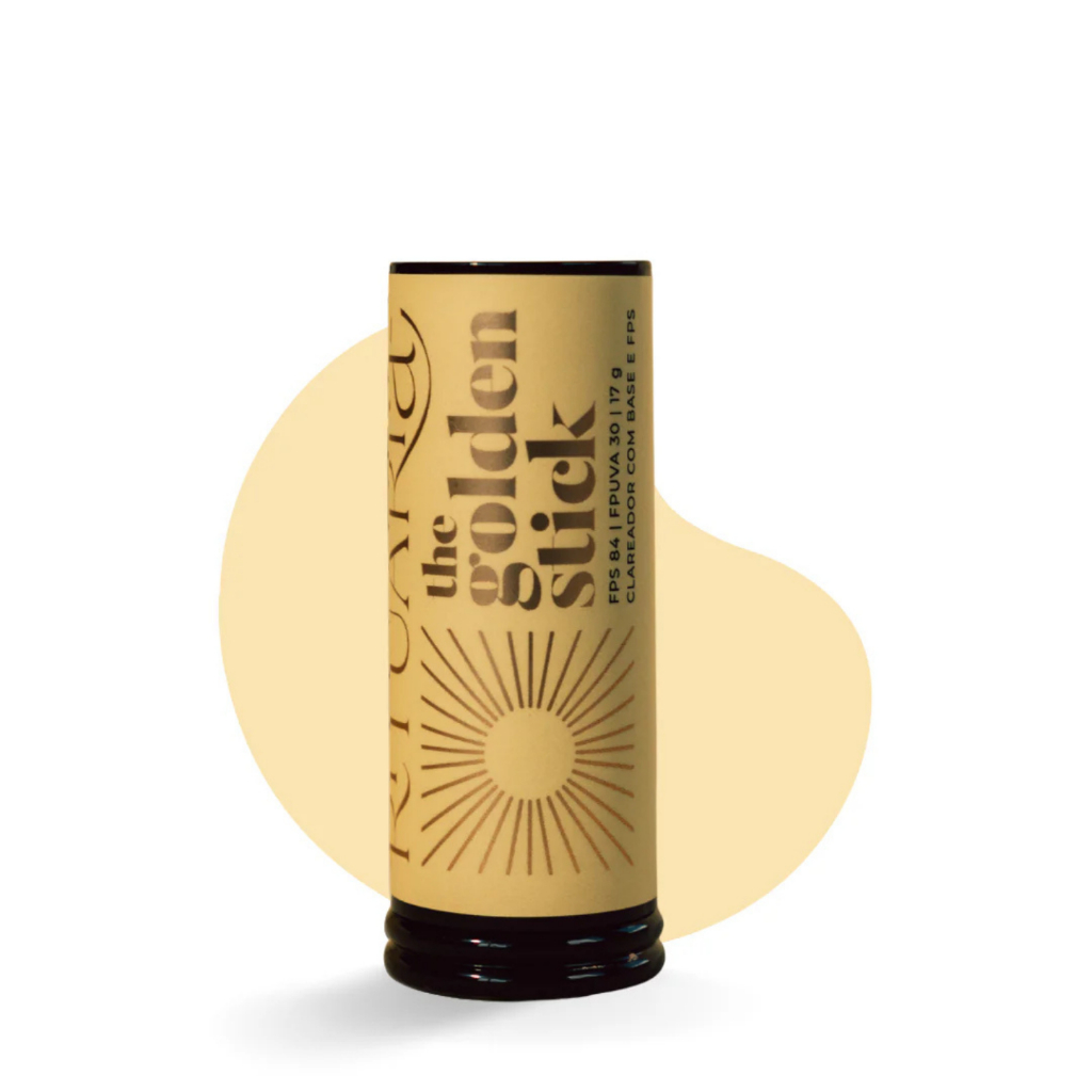 Rituária Golden Stick FPS 84 Base 3 em 1 para Pele Uniforme e Protegida