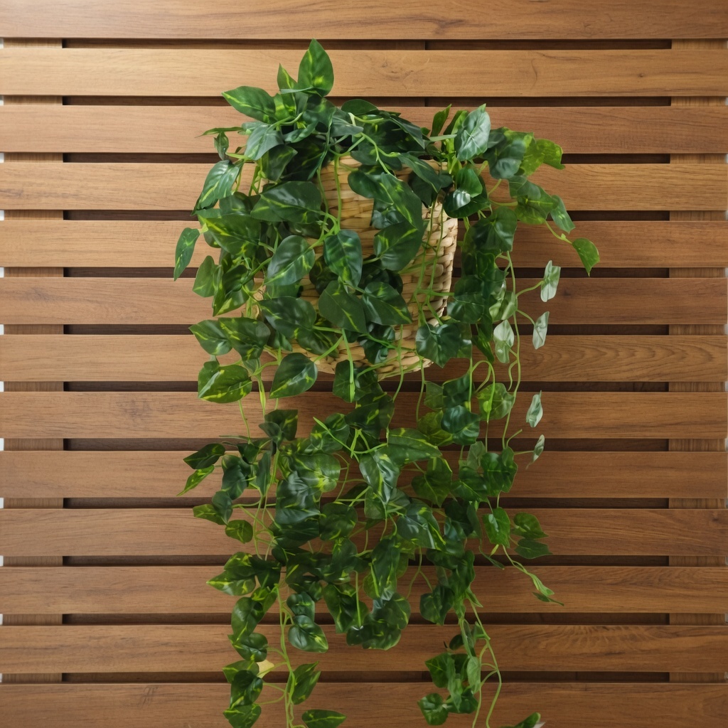 Kit 2 Pendente Folhagem Artificial Folhas Artificiais Jardim Vertical Muro Inglês Cachepot Hera