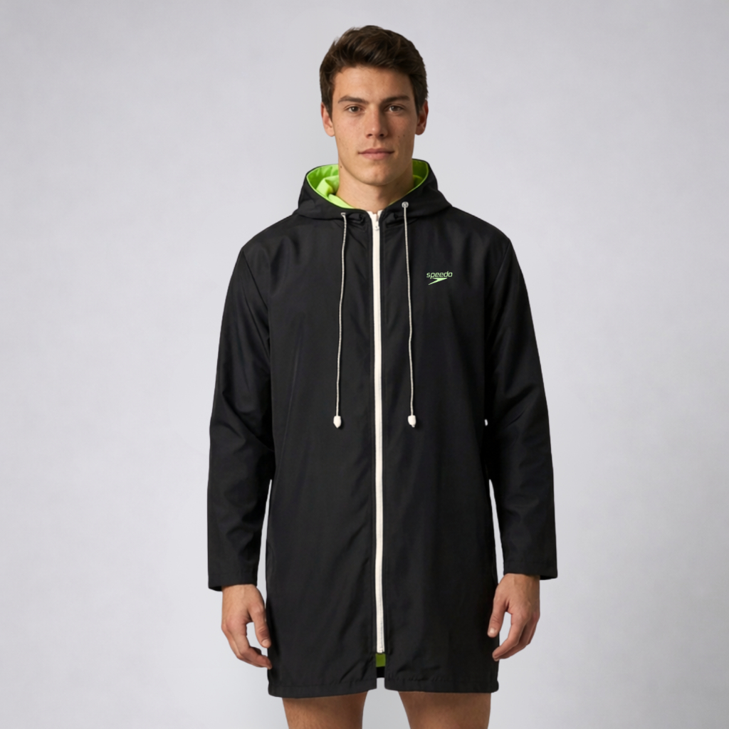 Roupão De Natação Hidroginastica Adulto New Malta Speedo - PRETO AMARELO NEON