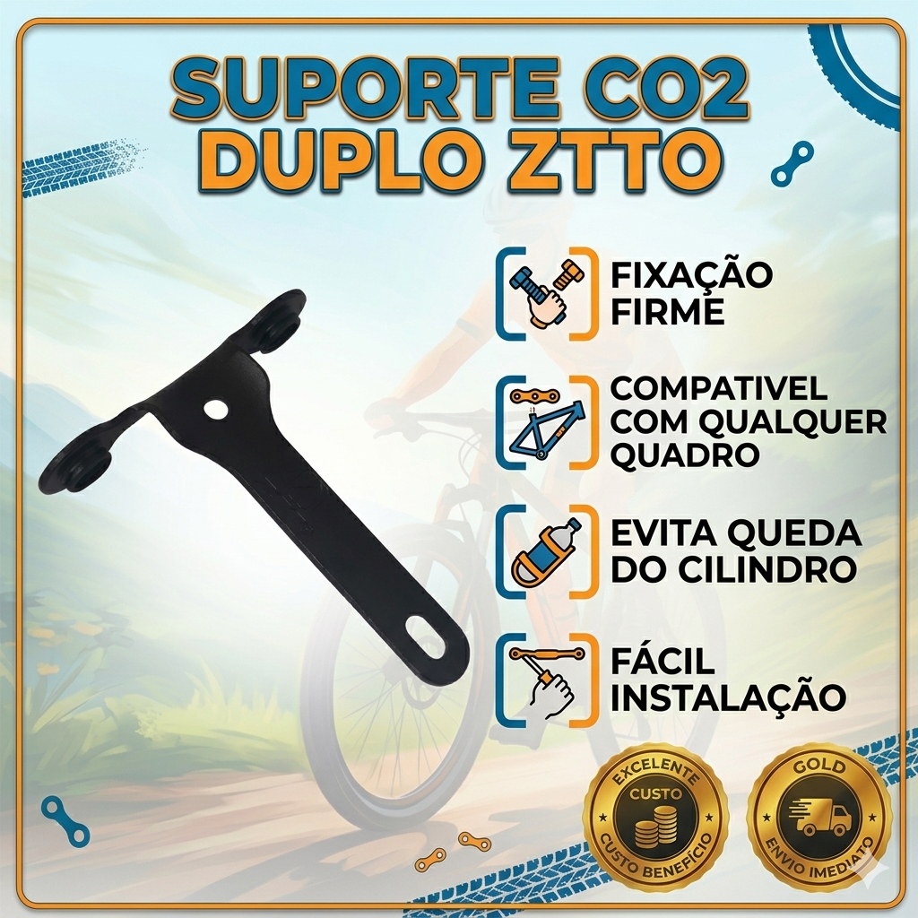 Suporte Cilindro Co2 ZTTO Bike Caramanhola Mtb Speed Triathlon