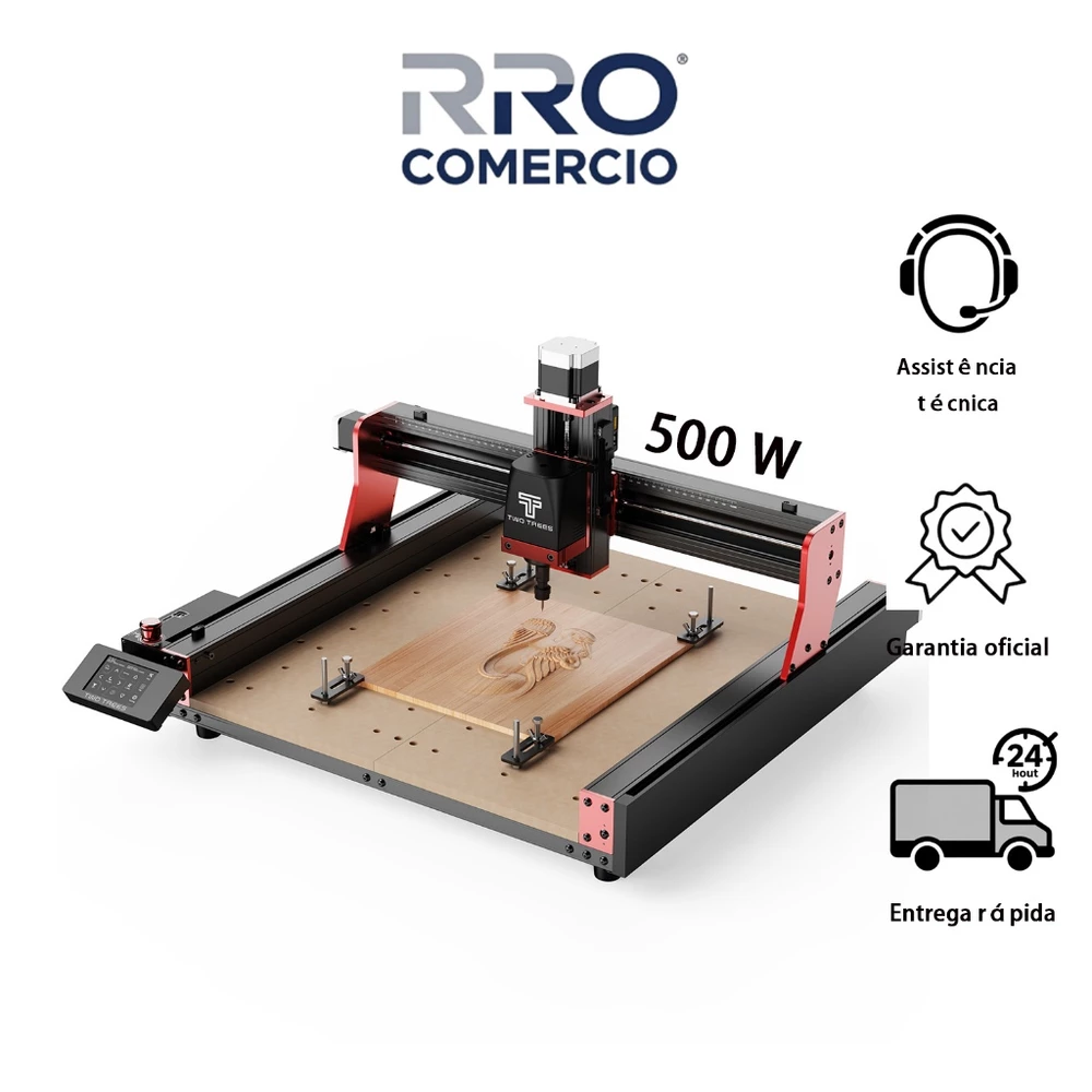 TWOTREES TTC 450 Pro Roteador Cnc Router Metal/alum/acríl+aparador 127-220V