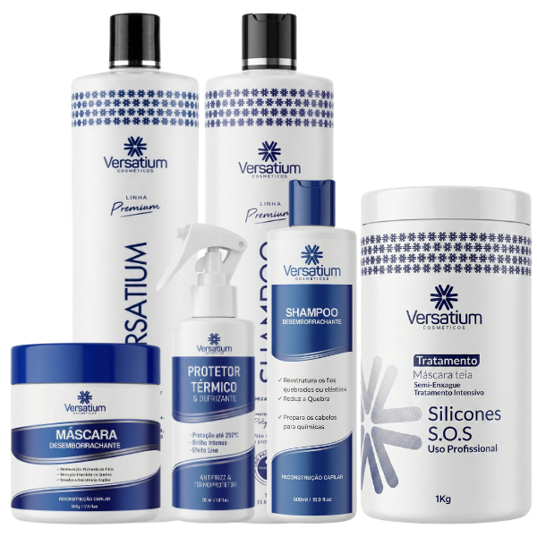 Combo Master Completo Versatium + Máscara 1kg | 100% Liso, Efeito Espelhado E Máximo Rendimento