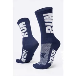 Meia HUPI Run Azul Marinho/Branco