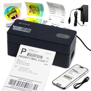 Impressora Termica Etiquetas Adesivas Branco Portatil USB COM SUPORTE em Oferta na Shopee