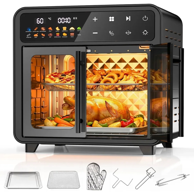Fritadeira Air Fryer Forno Elétrica Oven 30L Door 1500W Sem Oléo Multi Touch em Oferta na Shopee