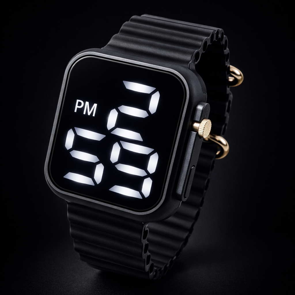 Relógio Digital LEd Masculino Feminino Led Quadrado Tipo Smartwatch Juvenil em Oferta na Shopee