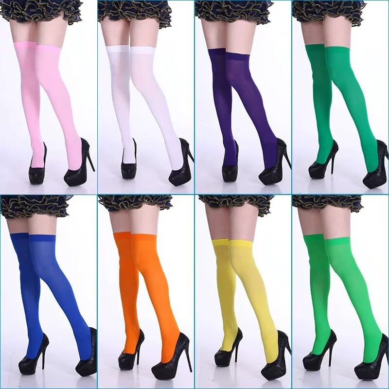 Meia Calça 7/8 Opaca Colorida Acima do Joelho - Diversas Coresde carnaval de Halloween em Oferta na Shopee