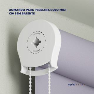 Comando Mini X10 40mm Sem Batente Persiana Rolô Reposição Instalação Original