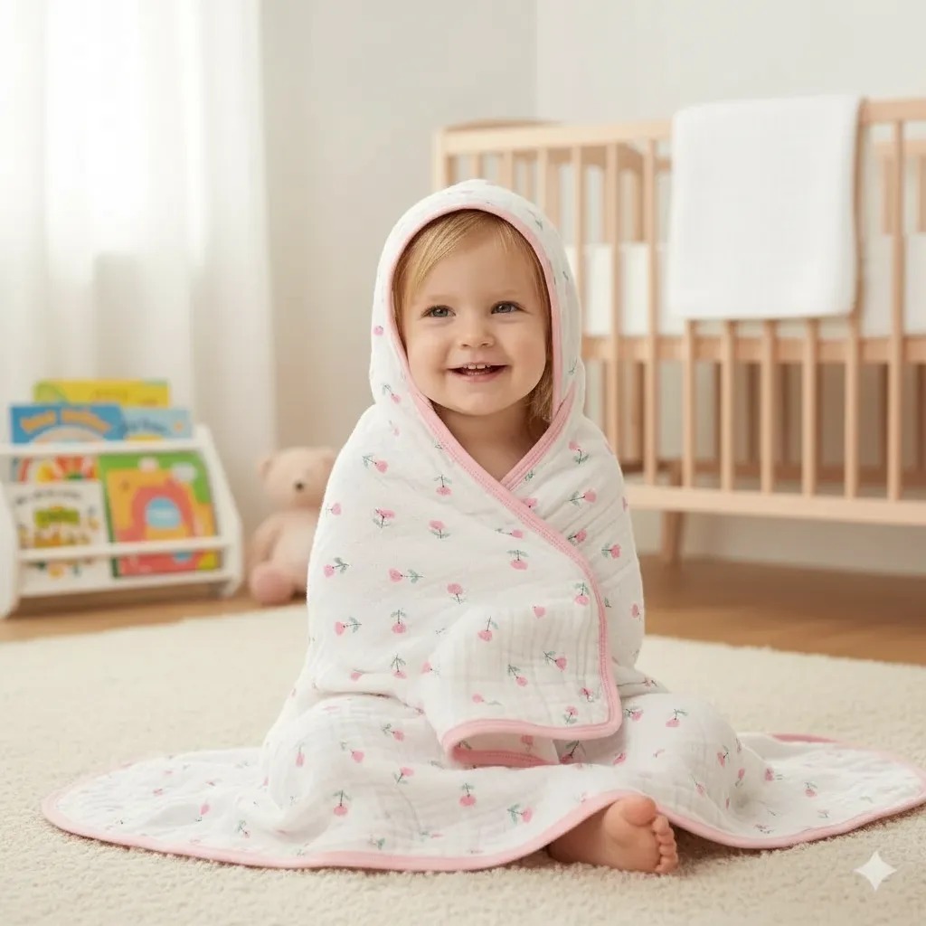 Toalha de Banho Fralda Soft Com Capuz  Infantil Grande 100% Algodão Praia Piscina Natação em Oferta na Shopee