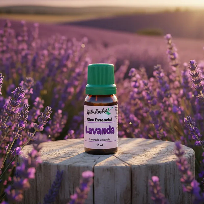 Óleo Essencial de Lavanda Natu.Rastro 10ml-redução da ansiedade, melhora a qualidade do sono