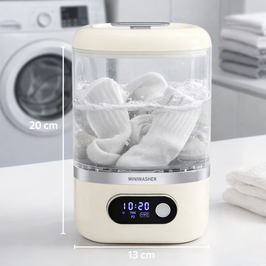 Mini Máquina De Lavar Roupa Dobrável Portátil Moderna Automática Roupa Viagem Casa