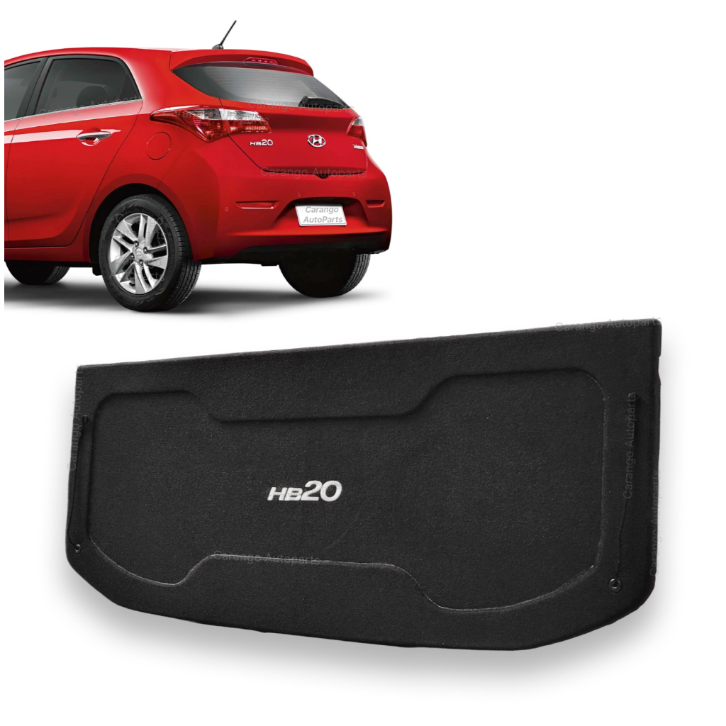 Tampão Porta Malas HB20 G1 2012 A 2019 Carpetado C/ Furo Falante 6x9 em Oferta na Shopee