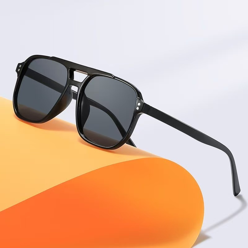 Óculos De Sol Feminino Em Metal Estilo Blogueira Quadrado UV - Quadrado Vintage Tendencia Blogueira Luxo