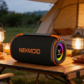 Portátil Caixa De Som Bluetooth Resistente a Água Com Alto Falante Duplo e Luz RGB Caixa …